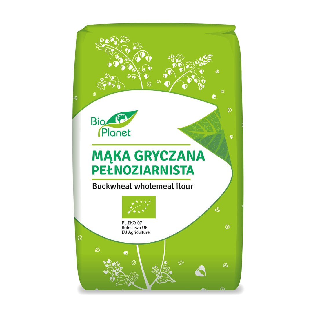 Mąka Gryczana BIO – Bezglutenowa, Jasna i Pełnoziarnista